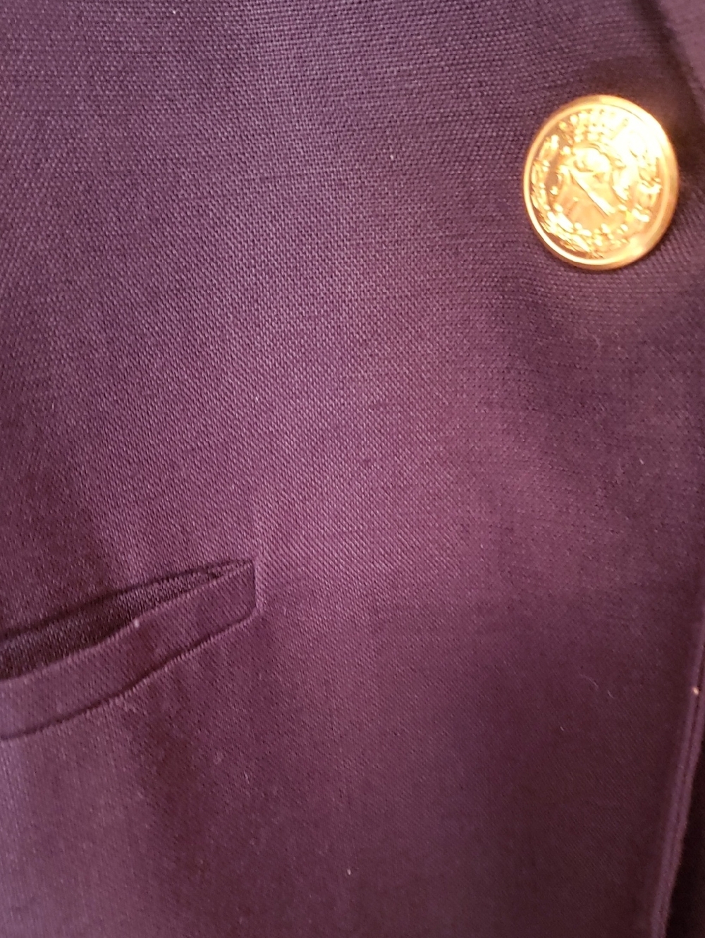 Talbots Navy Single-Button Blazer - Picture 4 of 9